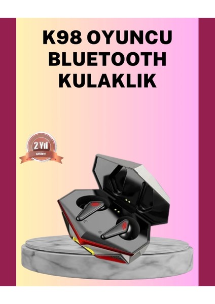 LED Işıklı Metal Kasa Kablosuz Gaming Kulaklık