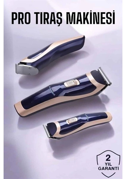 Profesyonel Şarjlı Saç ve Sakal Traş Makinesi Kolay Kullanım fiyatları