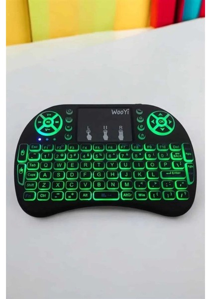 Işıklı Kablosuz Mini Q Klavye Tüm Cihazlara Uyumlu fırsatları