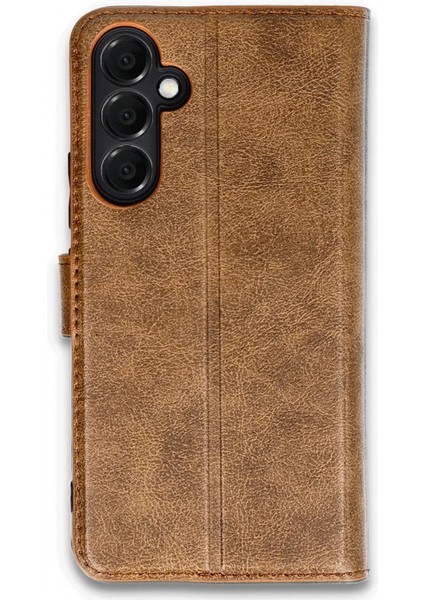 Samsung Galaxy A05S Kılıf Trend S Plus Kapaklı Kılıf - Taba (K95)