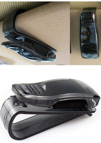 Araba Gözlük Tutacağı Klips Tekli Gri Plastik Tr