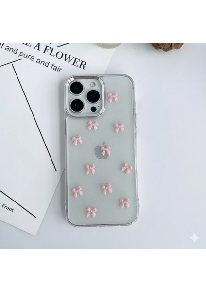 Redmi Note 12 4g Uyumlu Pembe Fiyonklu Silikon Kılıf