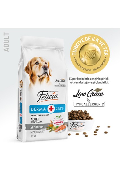 Kolajen Destekli Hipoalerjenik Somonlu Yetişkin Köpek Maması 15KG modelleri