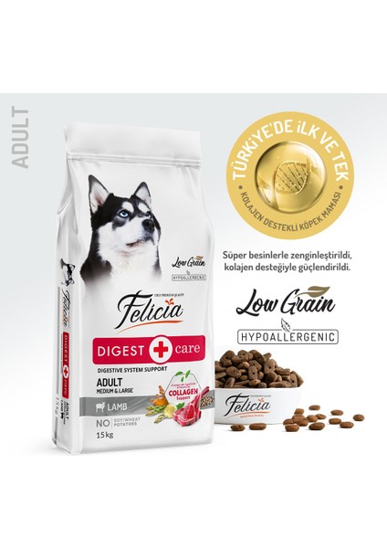 Kolajen Destekli Hipoalerjenik Kuzulu Yetişkin Köpek Maması 15KG modelleri