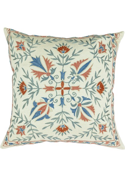 Mariva Çiçekli El Yapımı Kırlent 50X50 cm