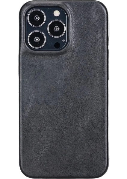 Apple iPhone 13 Pro Uyumlu Deri Arka Kapak Rock Rst1 Siyah indirimleri