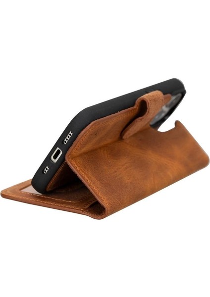 Apple iPhone 15 Uyumlu Deri Cüzdanlı Kılıf Mwwn G19 Taba modelleri