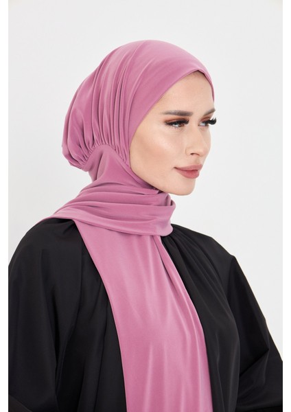 Gül Kurusu Pratik Hazır Geçmeli Tesettür Bone Sandy Boyunluklu Çıtçıtlı 2505_18 fiyatları