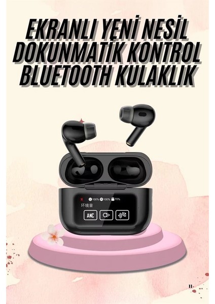 Kulak Içi Bluetooth Kulaklık Ekranlı Müzik Dinleme Çağrı Cevaplama Siyah fiyatları