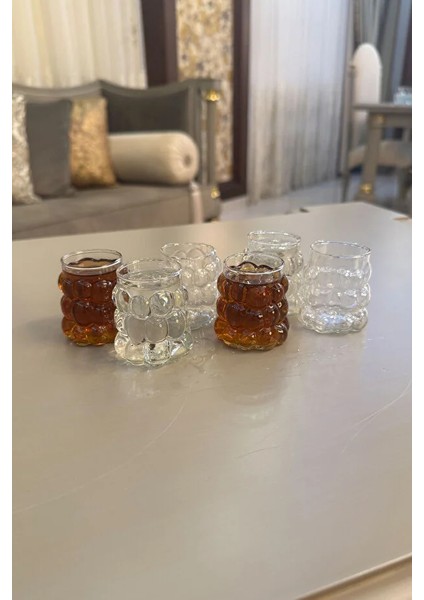 Lavin 6’lı Üzüm Desenli Kahve Yanı Cam Bardak Seti 75 ml – Şık Sunum Bardakları LVN41959 fiyatları
