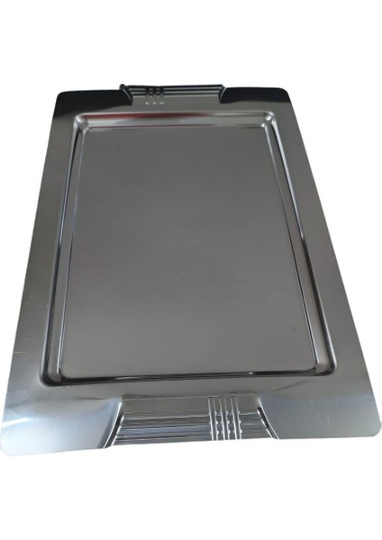 Tepsi - Çelik Kahve Sunum Tepsisi 46 x 30 cm fiyatları