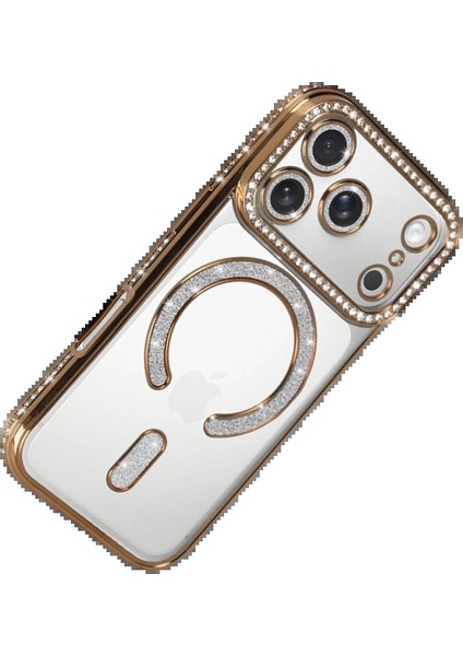CPT16 Apple iPhone 17 Pro Max Joke Simli Magneticsafe Kılıf - Gold fırsatları