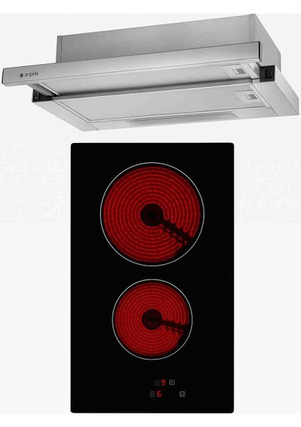 Dokunmatik Ankastre Ocak ve Sürgülü Ankastre Aspiratör
