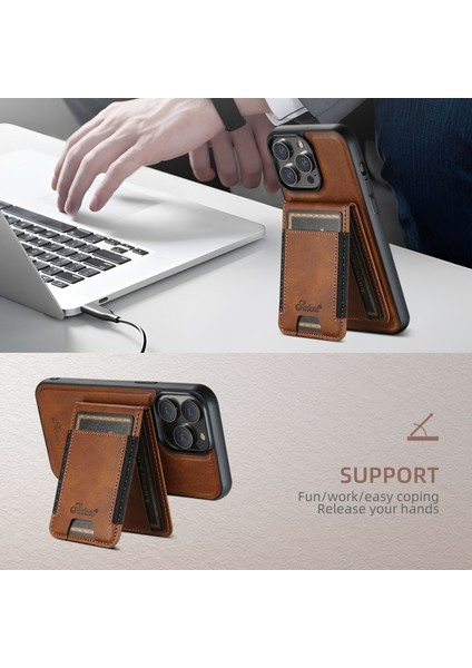 iPhone 12 Kılıf H17 2-1 Manyetik Mıknatıs Kartlıklı Kapak fırsatları