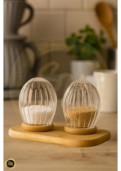 2 Li Bambu Kapkalı Cam Tuzluk Biberlik Origami Stil Pinterest