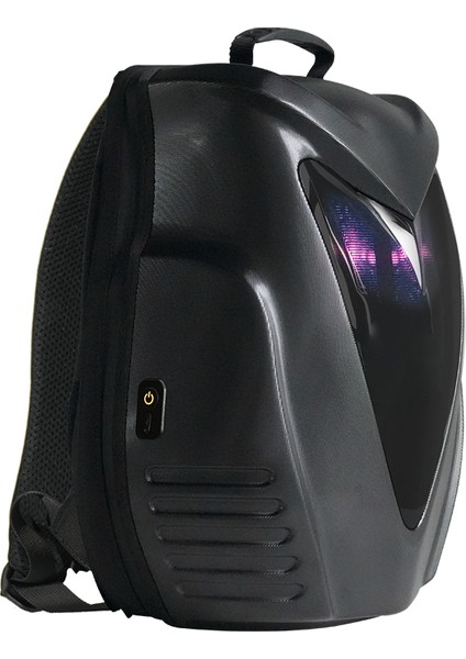 LED Baykuş Gözlü Akıllı Sırt Çantası – Sert Kasa, USB Şarj Girişli modelleri