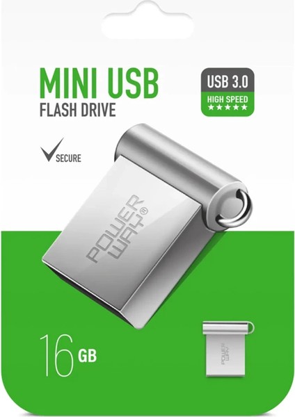 USB Flash Bellek 16GB - Mini Küçük Boy USB Flash Bellek 16GB - USB 3.0 USB Bellek