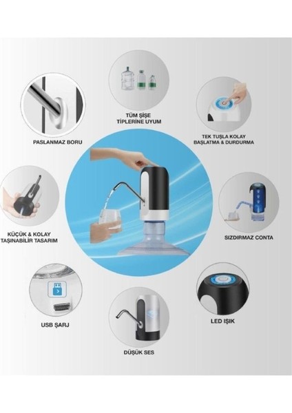 Starmax Şarjlı Damacana Su Pompası fiyatları