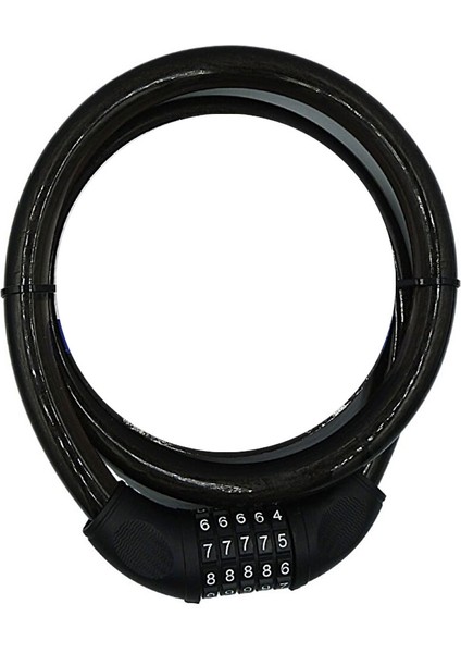 YM-747 120CM 20MM 5 Şifreli Siyah Motorsiklet Kilidi