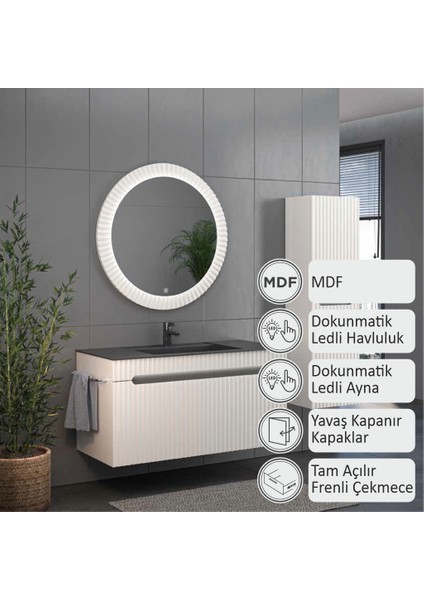 Zara Banyo Dolabı 100 cm (Boy Dolabı Dahil Değildir.) fiyatları