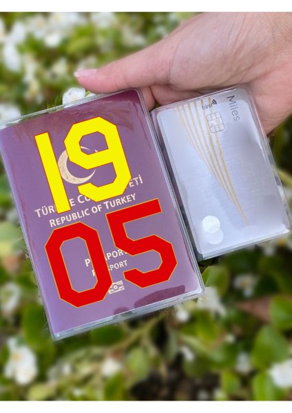 1905 Desenli Universal Şeffaf Pasaport Kılıfı Model Tüm Ülke Pasaportlarına Uygun