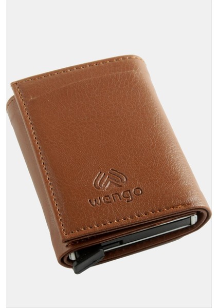 Mekanizmalı Kızaklı Kartlık Cüzdan Kağıt Para Bölmeli