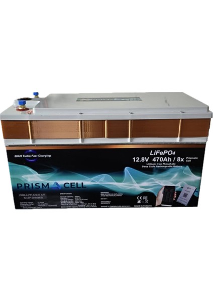 Lifepo4 Akü 470A 12.8V 6kwh Lityum Marin, Karavan, 12V 470 Amper Solar Akü Batarya