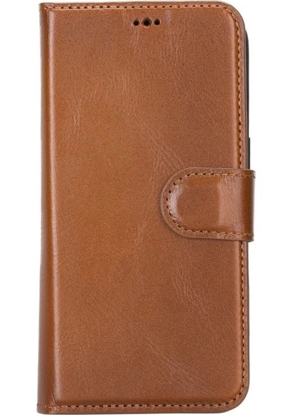 Apple iPhone 14 Pro Uyumlu Deri Cüzdanlı Kılıf Mwwn RST2EF Taba fırsatları