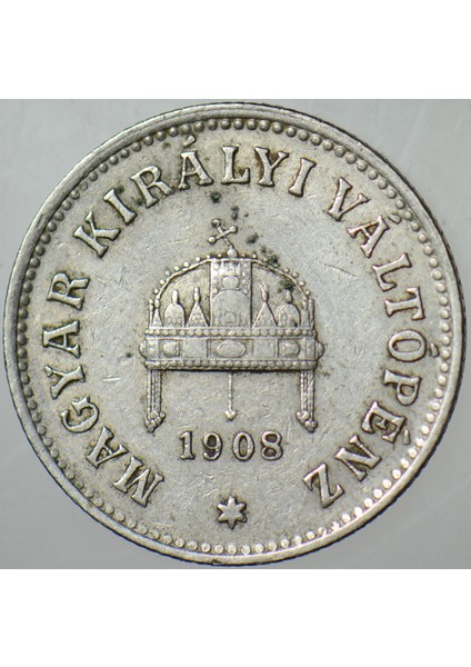Macaristan 10 Filler 1908. modelleri