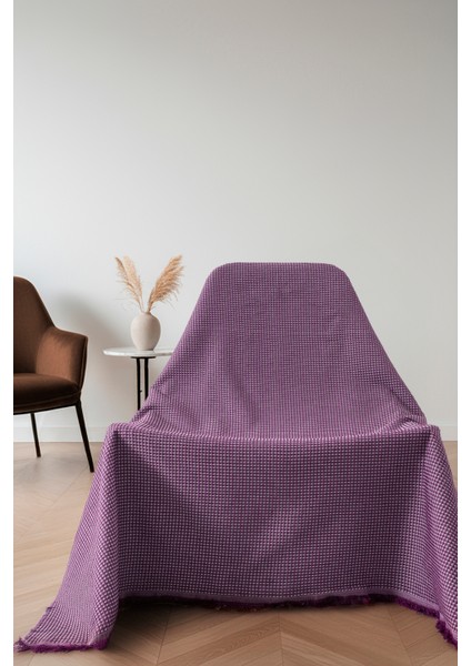 Pamuklu Koltuk Şalı 170X170 cm – Saçaklı Tv Battaniyesi & Tekli Koltuk Örtüsü fiyatları