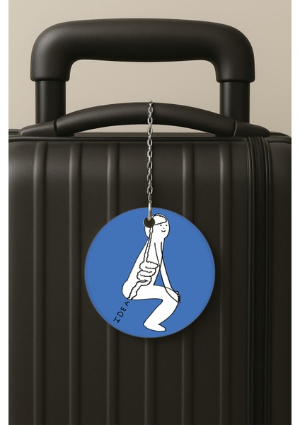 Uydurma Desenli Uv Baskılı Pleksi Bavul Etiketi Seyahat Tatil Valiz Etiketi