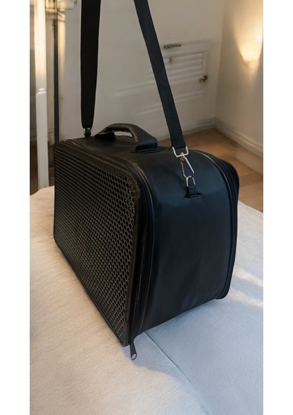 Cemgizay Kedi ve Köpek Taşıma Çantası Omuz Askılı Kabin Boy Siyah indirimleri