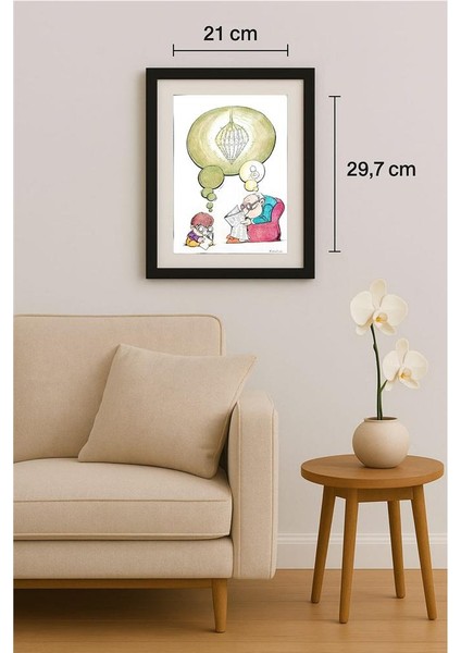 Rahim Baggal Asgari 29X21CM Orijinal Karikatür Tablo fiyatları