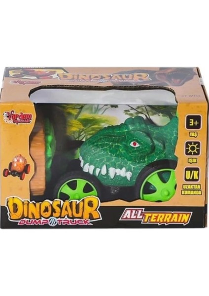 Uzaktan Kumandalı Takla Atan Işıklı Dinazor Araba