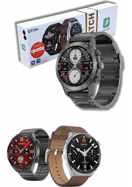 Erkeklere Özel Akıllı Saat Çelik Kordon Bluetooth Bağlantılı Ios ve Android - M818B606-N22 indirimleri