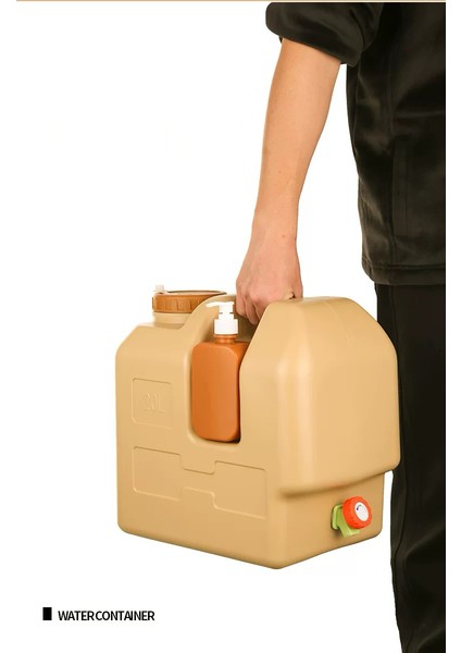 Açık Su Konteyneri Piknik Kamp Içme Kova Depolama Taşıyıcı 20L