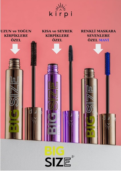 Bıg Sıze Maskara-Uzun ve Yoğun Kirpikler Için fiyatları