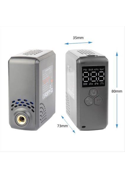 Kablosuz Hava Pompası 150PSI Taşınabilir Elektrikli Lastik Şişirme Araba Bisiklet Motosiklet Için Mini Hava Kompresörü (Yurt Dışından)