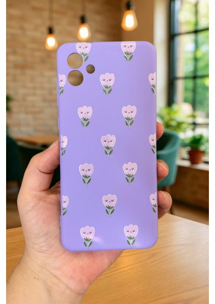 Samsung Galaxy A04 - Mini Lale Desenli Silikon Darbe Emici Klasik Korumalı Rubber Kılıf fiyatları