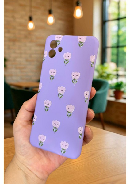 Samsung Galaxy A04 - Mini Lale Desenli Silikon Darbe Emici Klasik Korumalı Rubber Kılıf fırsatları