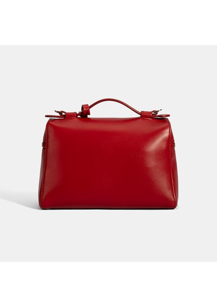 Kadın Kırmızı Omuz Askılı Deri El Çantası fırsatları