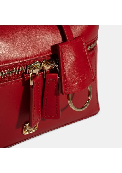 Kadın Kırmızı Omuz Askılı Deri El Çantası indirimleri