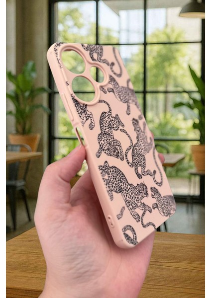 Xiaomi Redmi 13 4g Leopar Desenli Silikon Darbe Emici Klasik Korumalı Rubber Kılıf modelleri