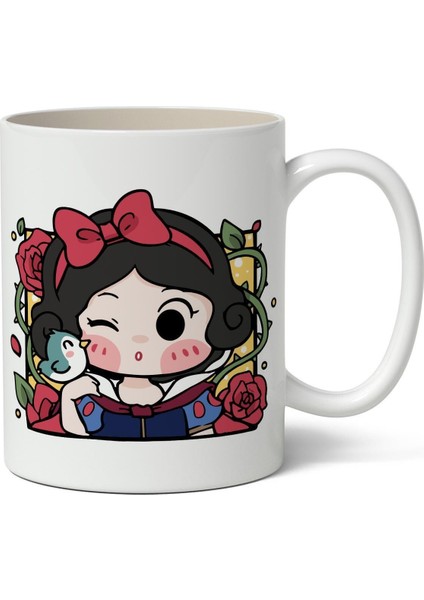 Pamuk Prenses Baskılı Kişiye Özel Kupa Bardak - Sevgiliye Arkadaşa Hediye