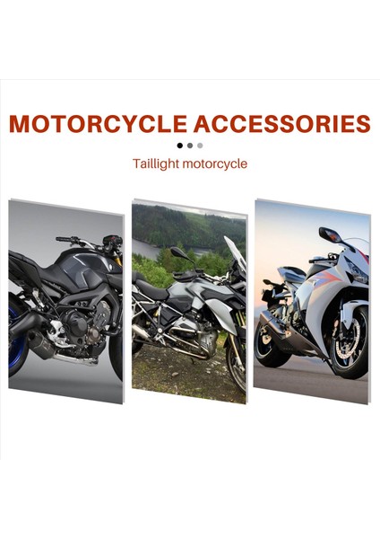 Motosiklet Entegre LED Arka Lambası Dönüş Sinyali Temizle Yamaha Mt-09 Fz-09 Mt-09 Izleyici / Izleyici 900 Izleyici 700 Mt-10 / Fz-10 (Yurt Dışından)