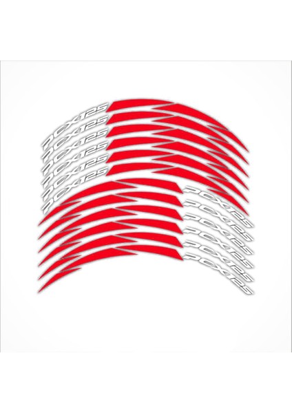 Yeni Lastik Modifikasyon Motosiklet Jant Çıkartmaları Yansıtıcı Çıkartmalar Honda Pcx 125 Için PCX125 2018 2019 Kırmızı (Yurt Dışından)