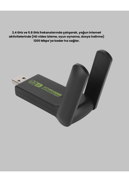 bulurum dual band usb wifi adaptör – 1200 mbps hız modelleri