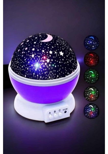 Mavi ve Mor Işıklı Star Master Projeksiyon Lambası - M078R207-K34078