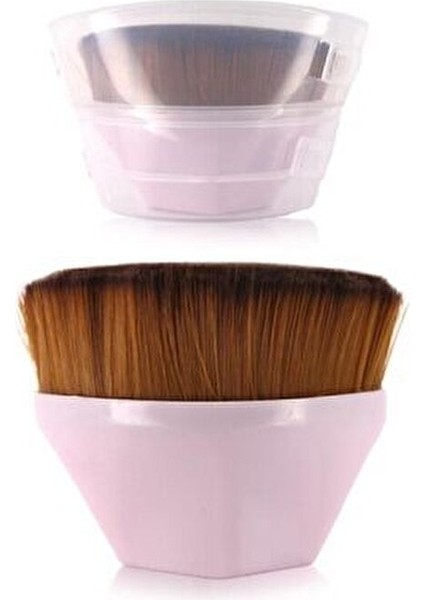 Kutulu Fondöten Fırçası Yüz Makyajında Kusursuz Geçişler Sağlayan Sık Kıllı