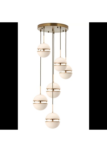 Ledli Yuvarlak Altılı Avize A-167-6